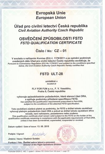 Certifikát Simulátor